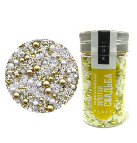 Изображение Посыпка MIXIE "Золотая свадьба", 50 гр.